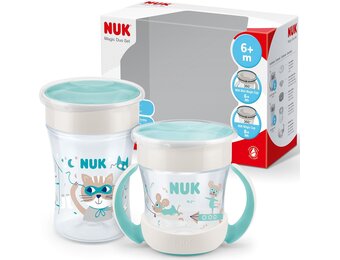 NUK Duo Drinkbekers Baby 6M+ 160/230ml Lekvrij -32%