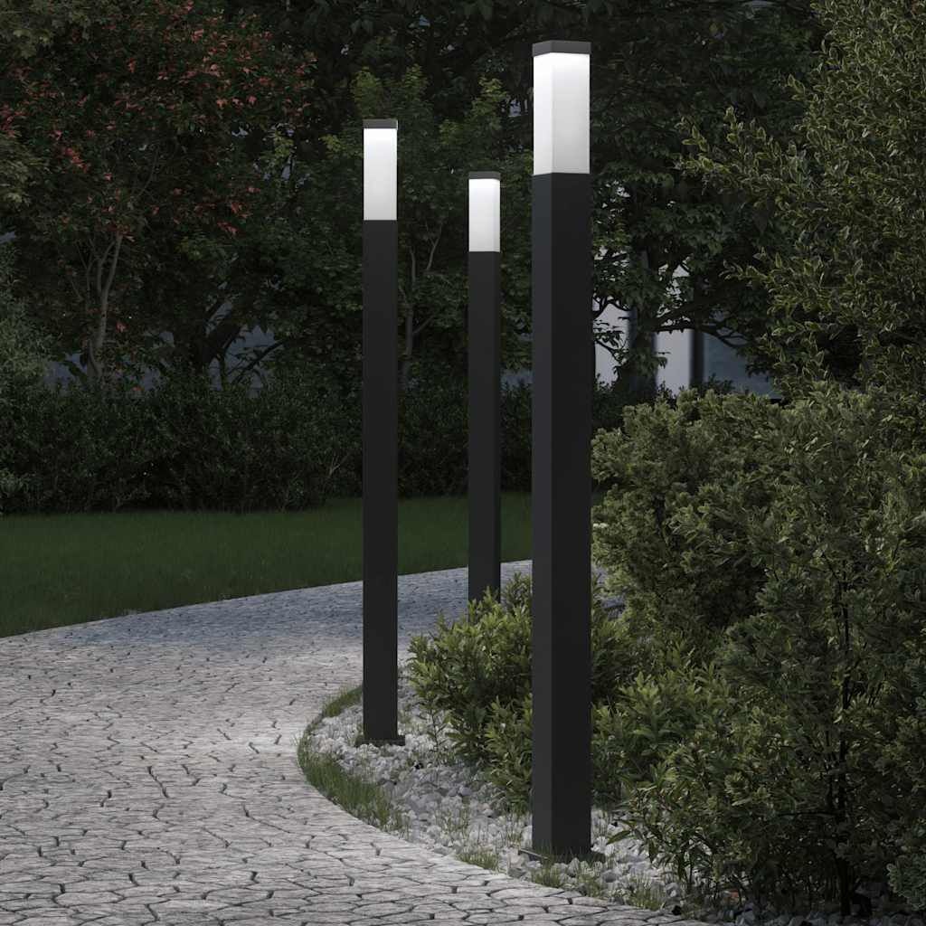 VidaXL Bolderverlichting 3 stuks, Zwart, 60% Korting