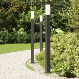 VidaXL Bolderverlichting 3 stuks, Zwart, 60% Korting