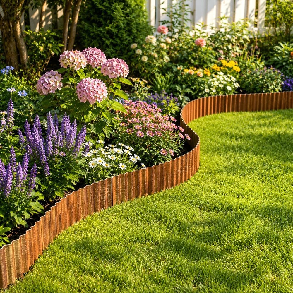 Metaal Verzinkt Golfprofiel Tuinrand 20x600cm - 34% Korting!