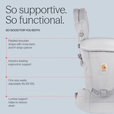 Ergobaby Draagzak Parel Grijs - Vanaf Geboorte tot Peuter (3.2-20.4 kg) - 35% Korting!