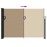 Uittrekbaar Windscherm 140x500 cm Taupe - 34% Korting!