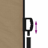 Uittrekbaar Windscherm 140x500 cm Taupe - 34% Korting!