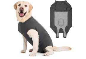 Honden Herstelpak na Operatie - Anti-Lik Alternatief - Grijs