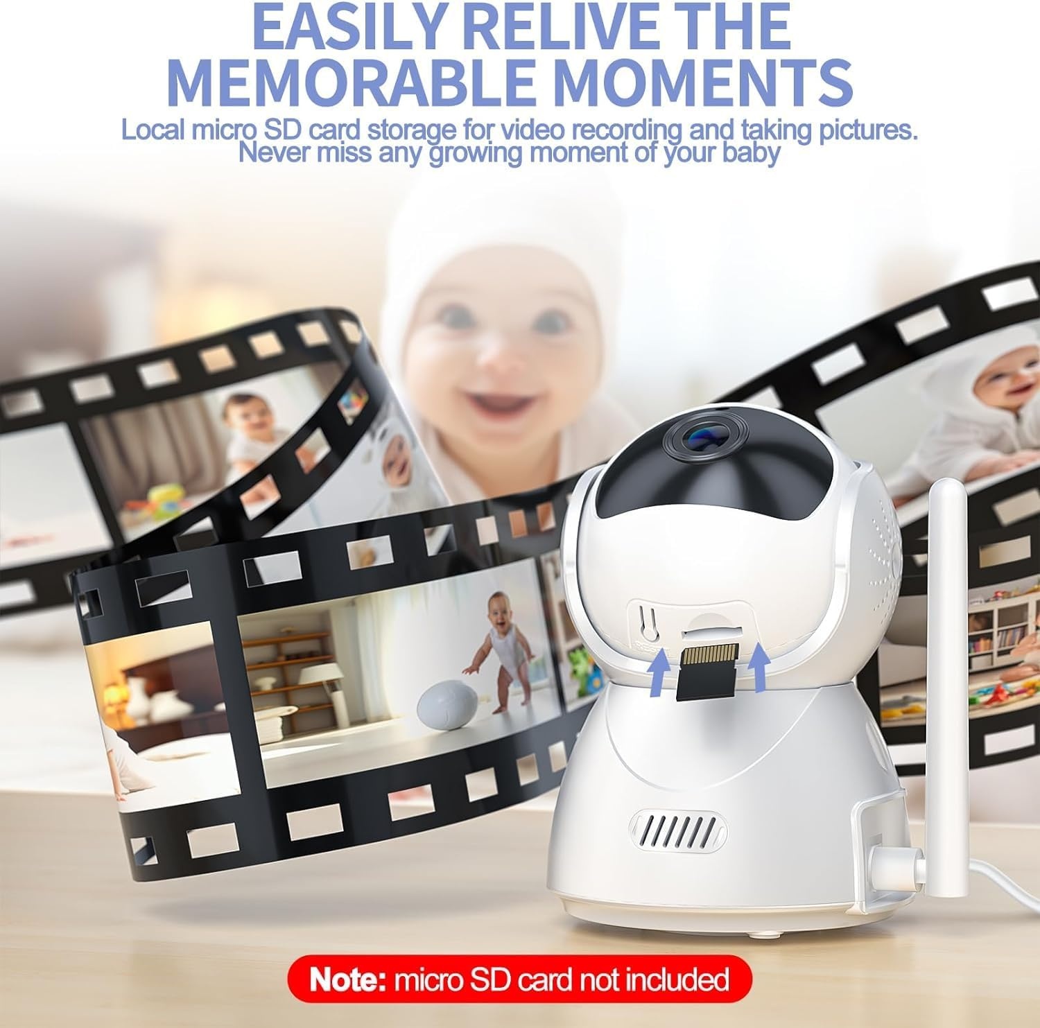 Babyfoon met Camera 7,1cm LCD 34% Korting