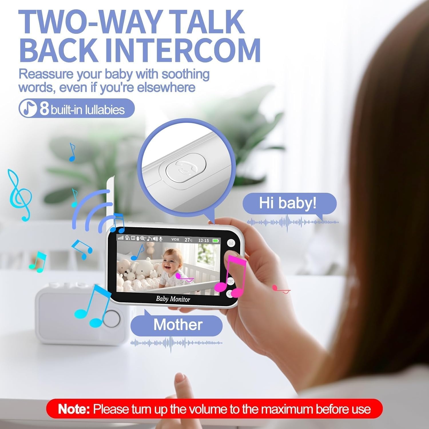 Babyfoon met Camera 7,1cm LCD 34% Korting