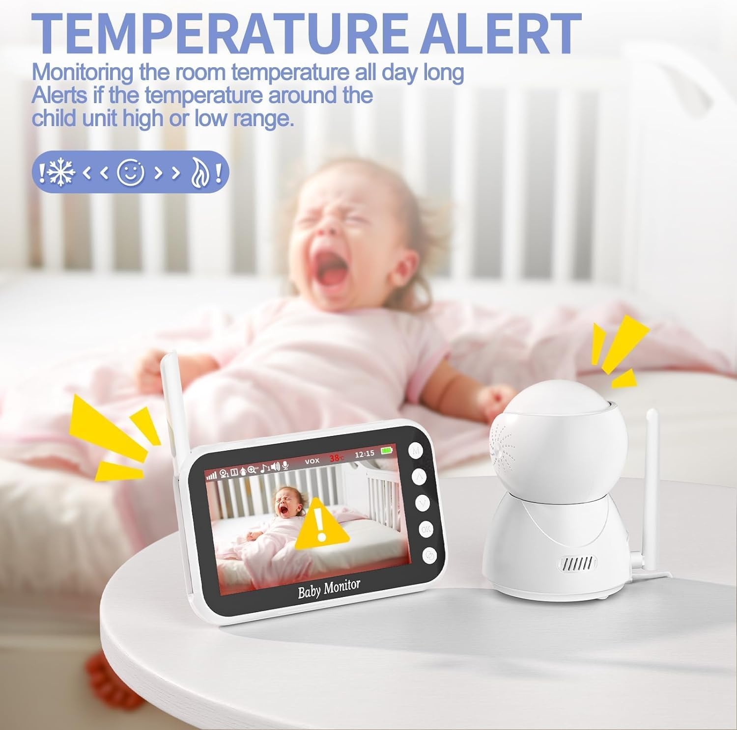 Babyfoon met Camera 7,1cm LCD 34% Korting
