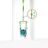 Bright Starts, Door Jumper - Bouncer 'n Spring Deluxe with Padded Seat, Door Clamp, Adjustable Strap, 4 Take-Along Toys, Ages 6 Months +