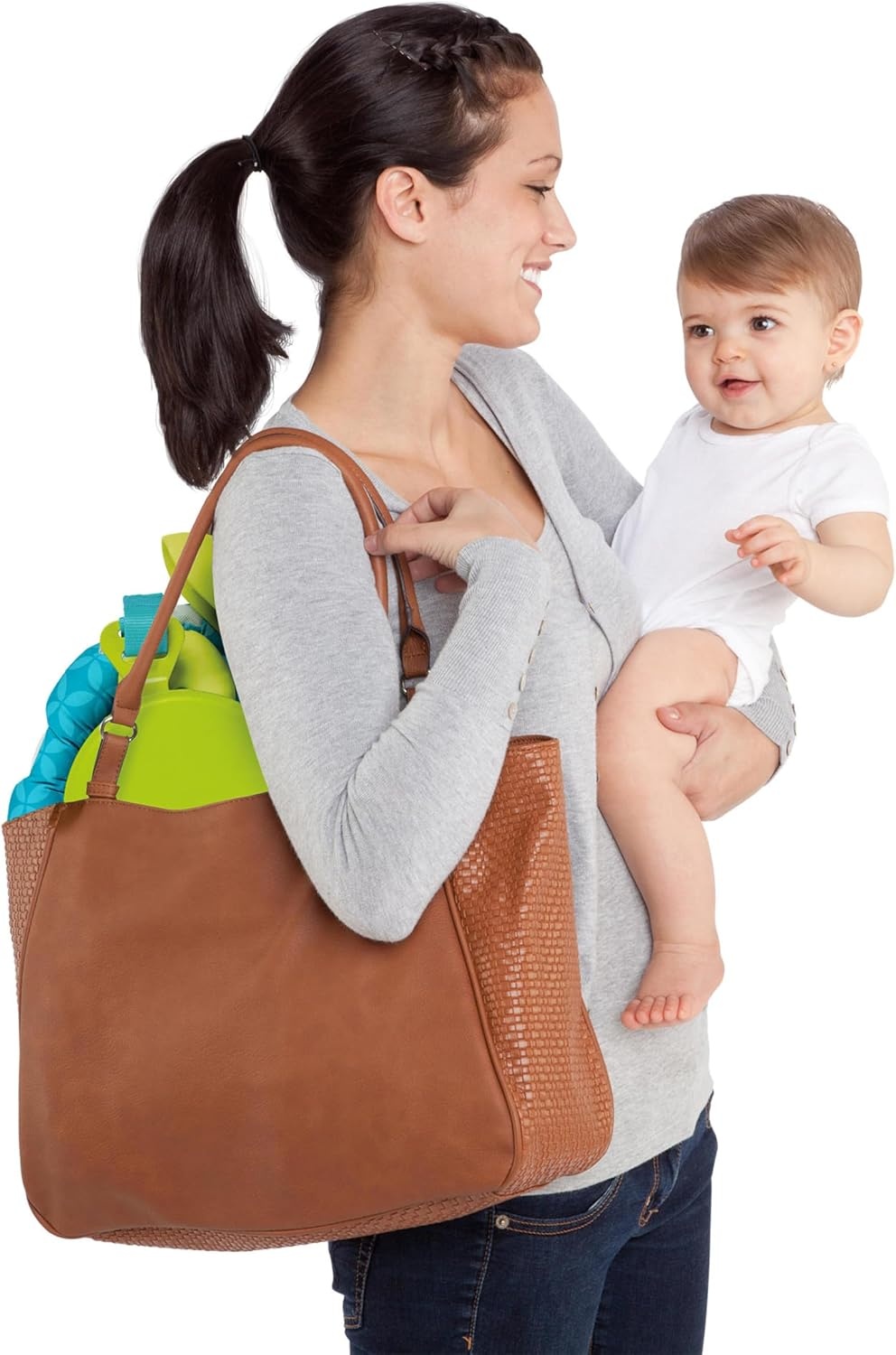 Bright Starts, Door Jumper - Bouncer 'n Spring Deluxe with Padded Seat, Door Clamp, Adjustable Strap, 4 Take-Along Toys, Ages 6 Months +