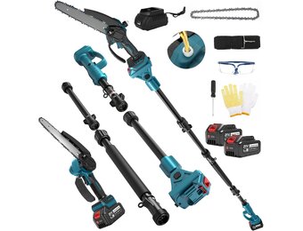 Accu Takkenschaar & Mini Kettingzaag: 2-in-1 met 59% Korting!