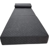 Opvouwbaar Logeermatras Grafiet - 200x70x15 cm met Kussen | 35% Korting