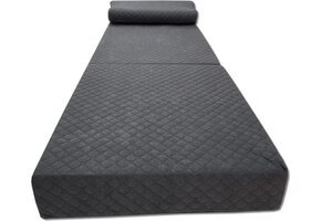 Opvouwbaar Logeermatras Grafiet 200x70x15 cm | Met Kussen | 47% Korting