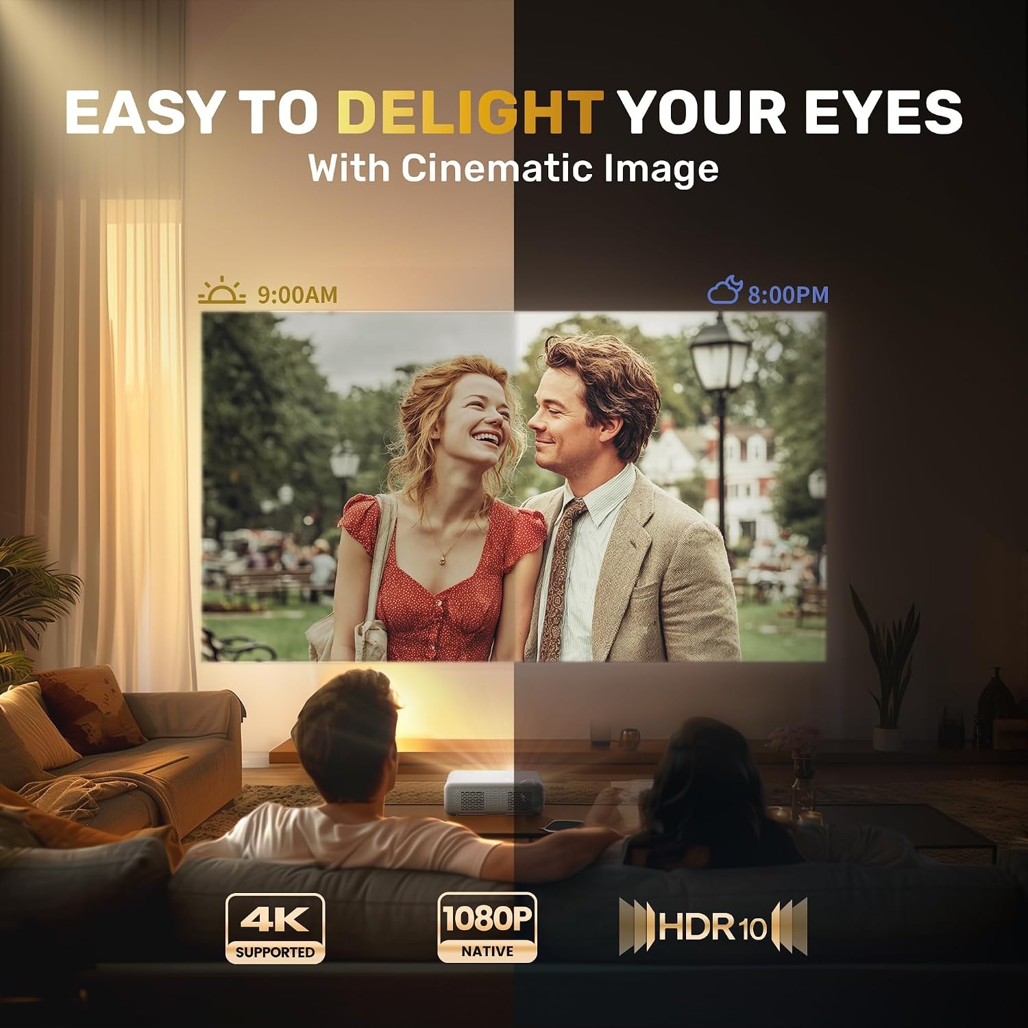 Mini Beamer Full HD 1080p 4K - Nu 52% Korting!