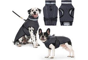 Hondenwinterjas Waterdicht & Warm met Harnas - 49% Korting!