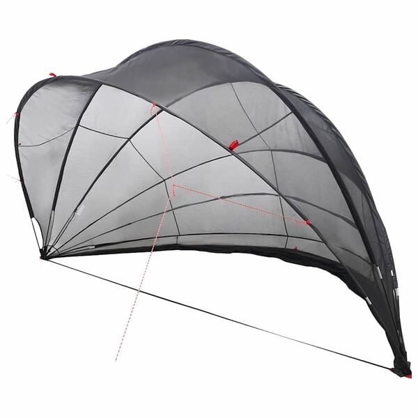 VidaXL Zwembadkoepel Zwart 592x590x275cm - 35% Korting