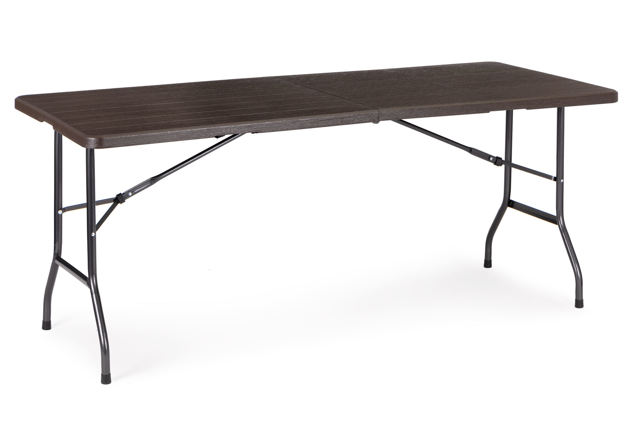 Campingtafel Set met 8 Bankjes - Houtlook - Opvouwbaar