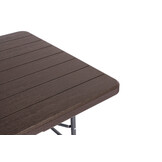 Campingtafel Set met 8 Bankjes - Houtlook - Opvouwbaar