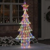 vidaXL Kerstdecoratie Acryl LED Multikleur 180 cm | 34% Korting