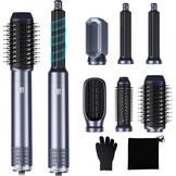 6-in-1 Haarstyler Warmluchtborstel: Krullen, Drogen & Volume met Korting