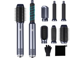 6-in-1 Haarstyler Met 47% Korting: Föhn & Krulborstel Set