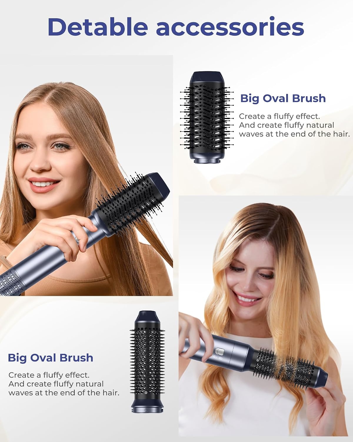 6-in-1 Haarstyler Met 47% Korting: Föhn & Krulborstel Set