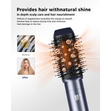 6-in-1 Haarstyler Warmluchtborstel: Krullen, Drogen & Volume met Korting