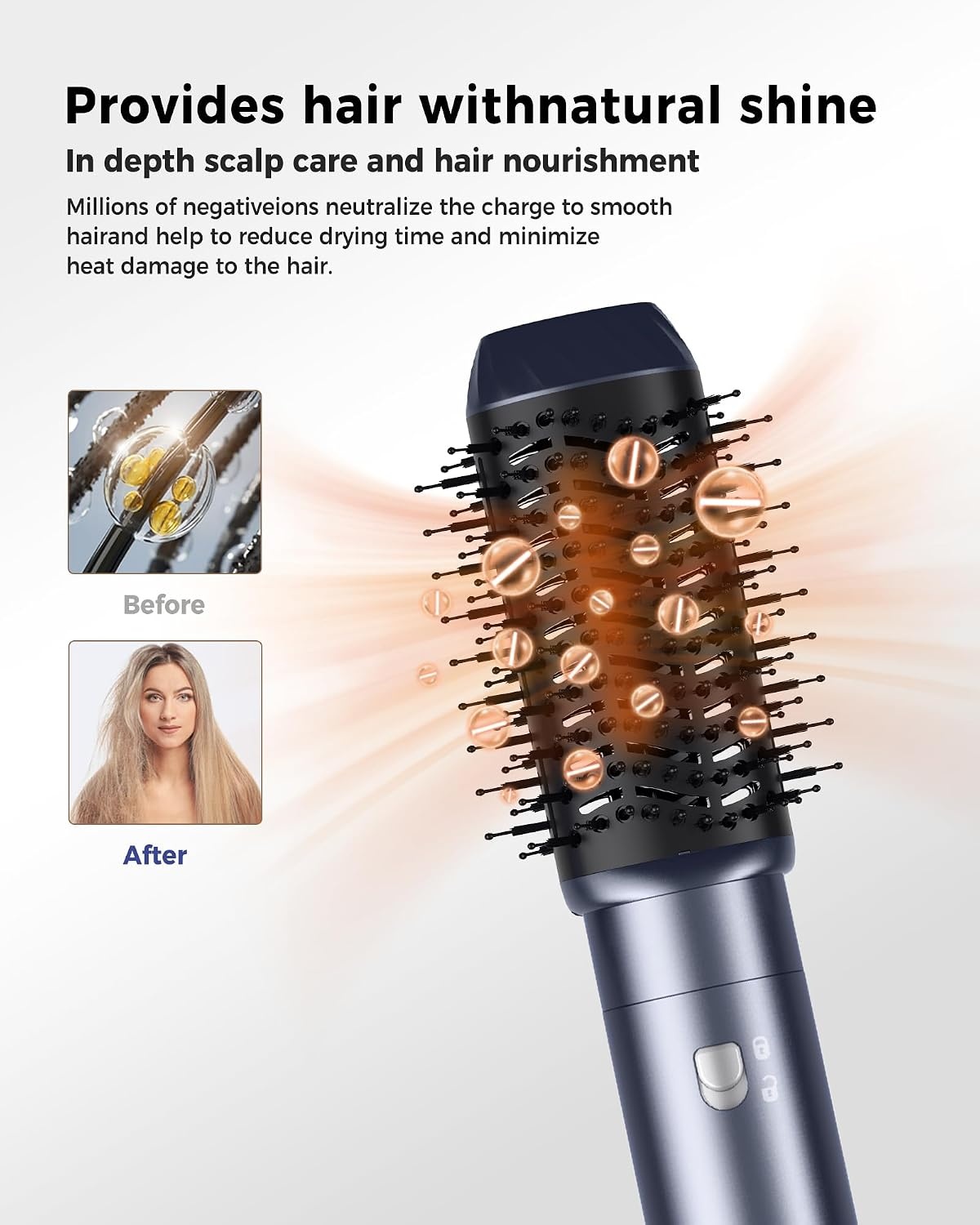 6-in-1 Haarstyler Met 47% Korting: Föhn & Krulborstel Set