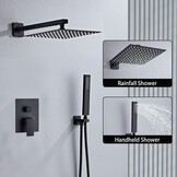 Inbouwdoucheset Zwart 61% Korting | RVS Hoofddouche & Handdouche