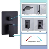 Inbouwdoucheset Zwart 61% Korting | RVS Hoofddouche & Handdouche