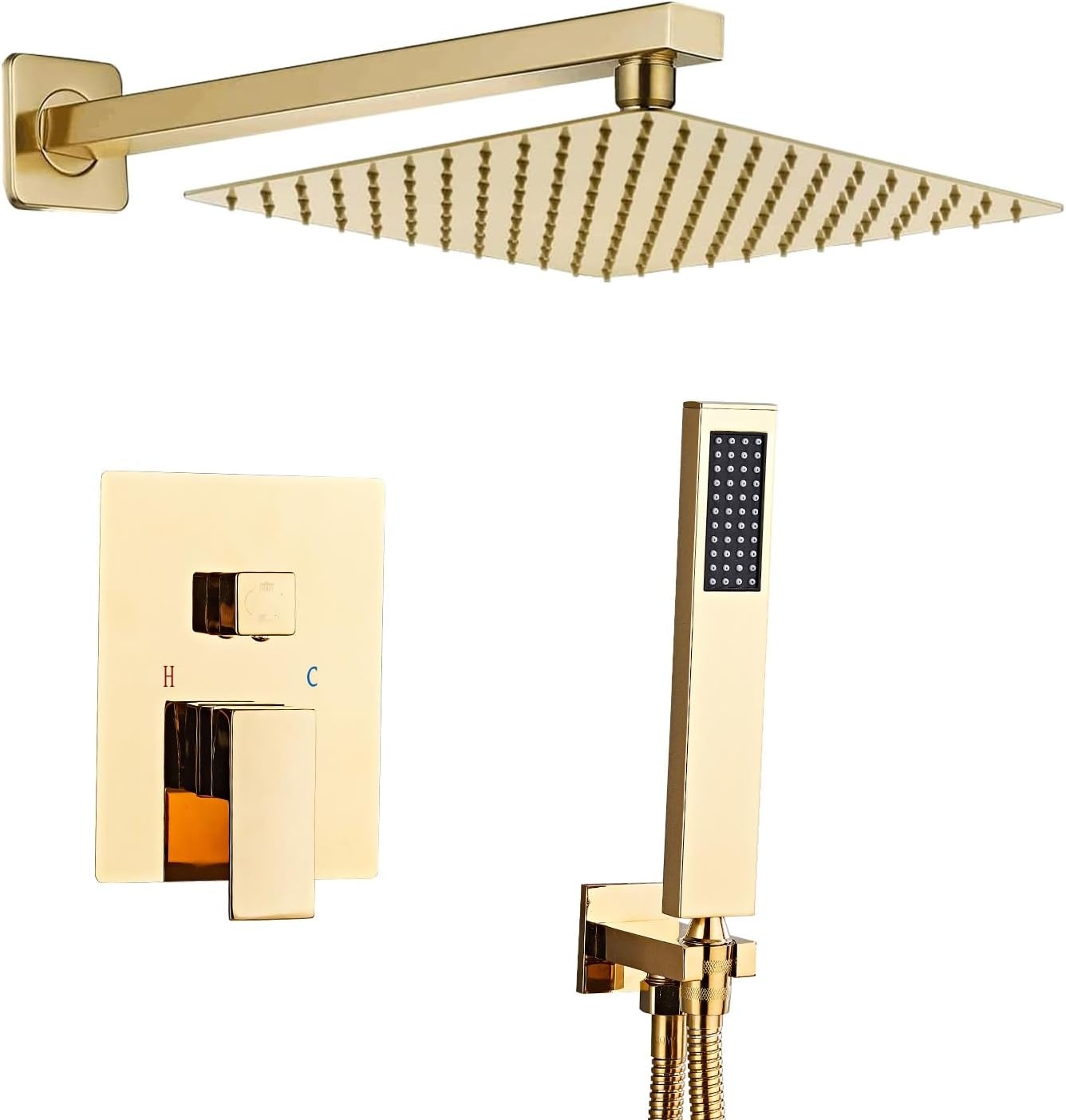 Inbouwdoucheset Zwart 61% Korting | RVS Hoofddouche & Handdouche