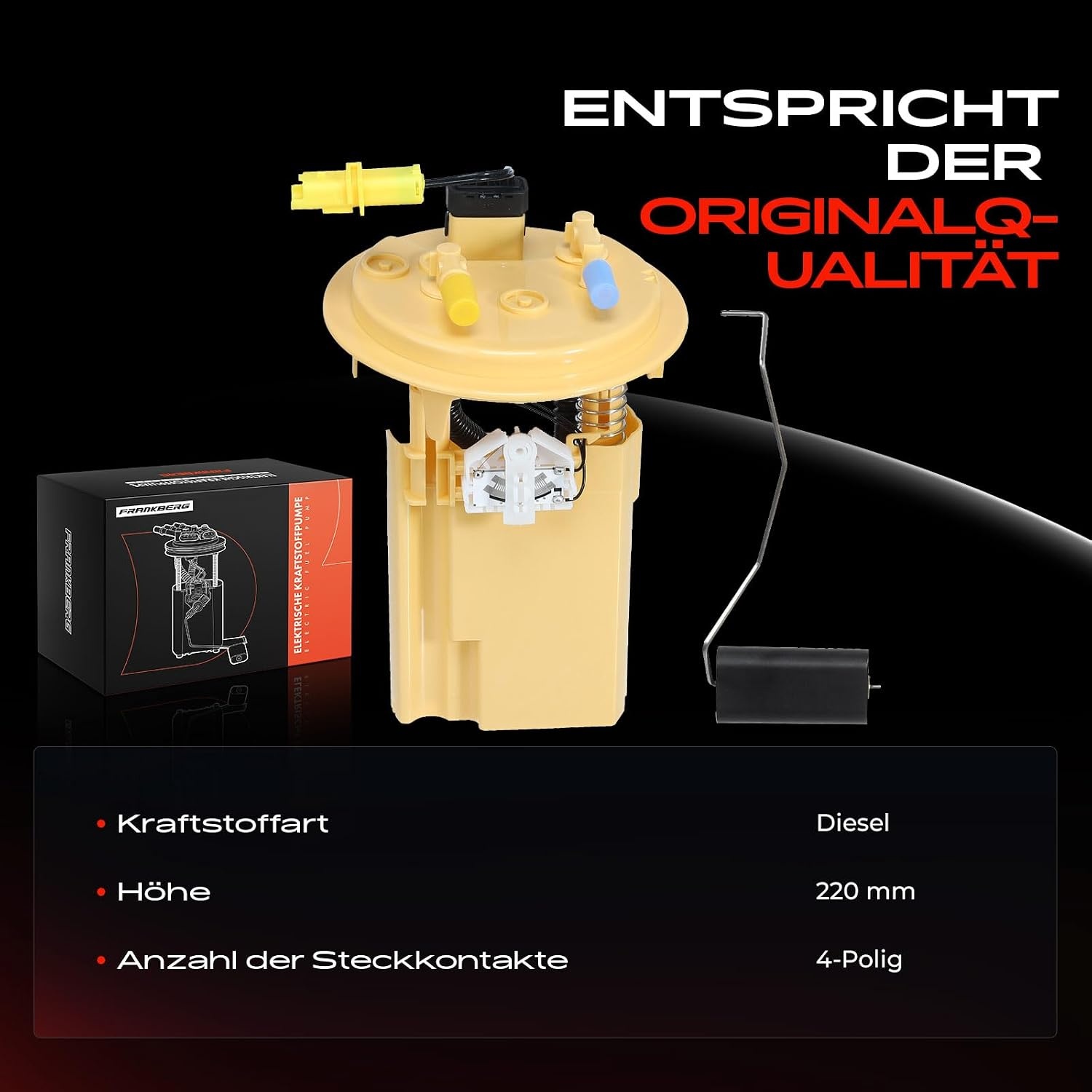 Brandstofpomp Opvoereenheid 1.6L Diesel 4-polig met 60% Korting