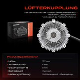 Koelventilator Visco-koppeling Mitsubishi Pajero 3.2L - 60% Korting