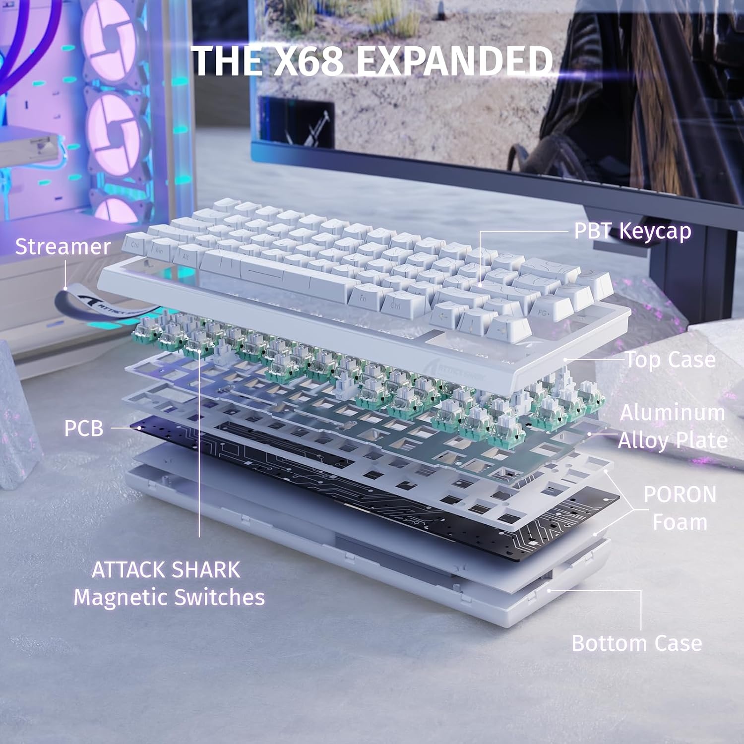 Gaming Toetsenbord X68 HE - 51% Korting - Snelle Reactie