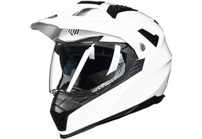 Integraalhelm Motocross Grijs-Rood Maat L - 52% Korting