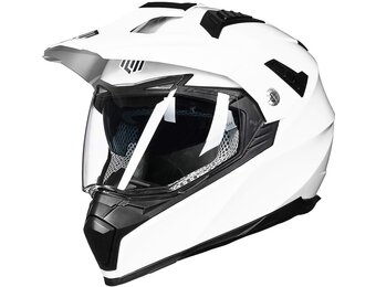 Integraalhelm Motocross Grijs-Rood Maat L met 34% Korting