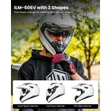 Integraalhelm Motocross Grijs-Rood Maat L met 34% Korting