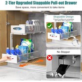 2-Laags Uitschuifbare Kast Organizer 44,5cm Wit - 33% Korting