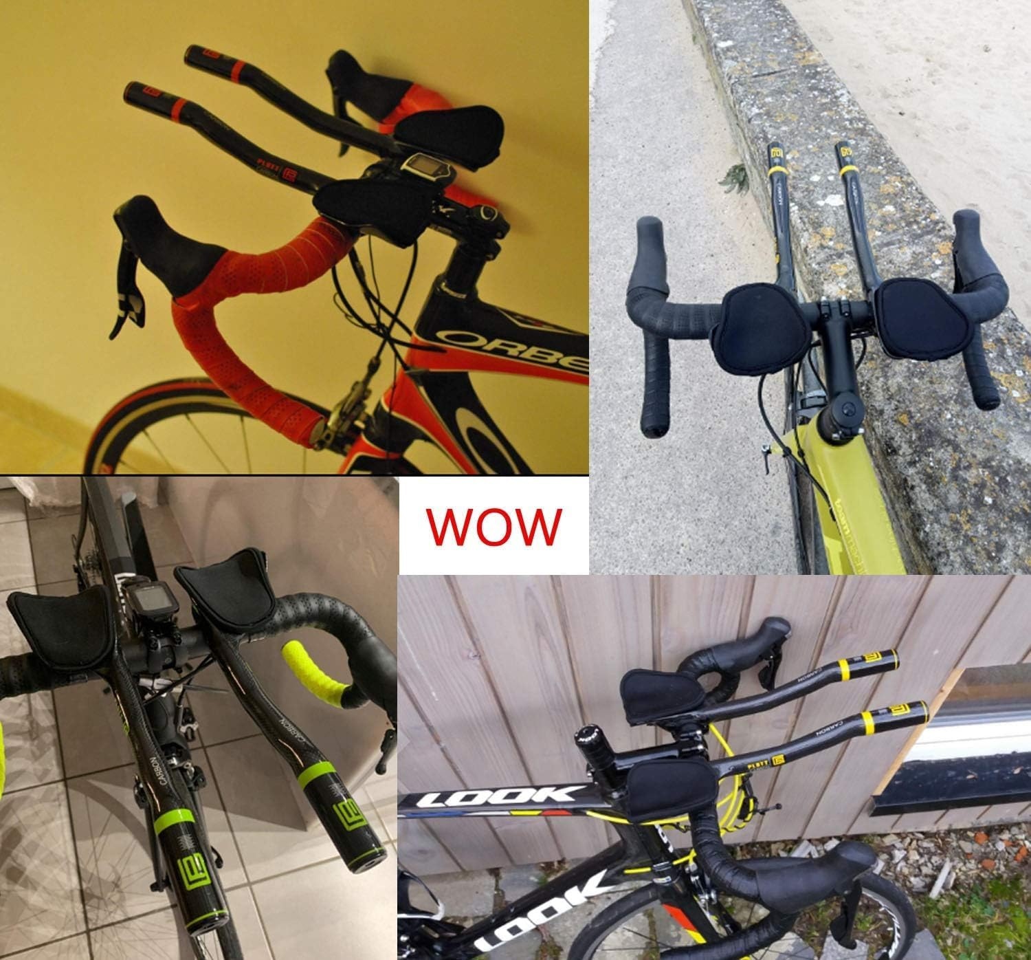 PLATT Carbon Aerobar Fiets Stuur - Aero/Tri Stuur (Wit)