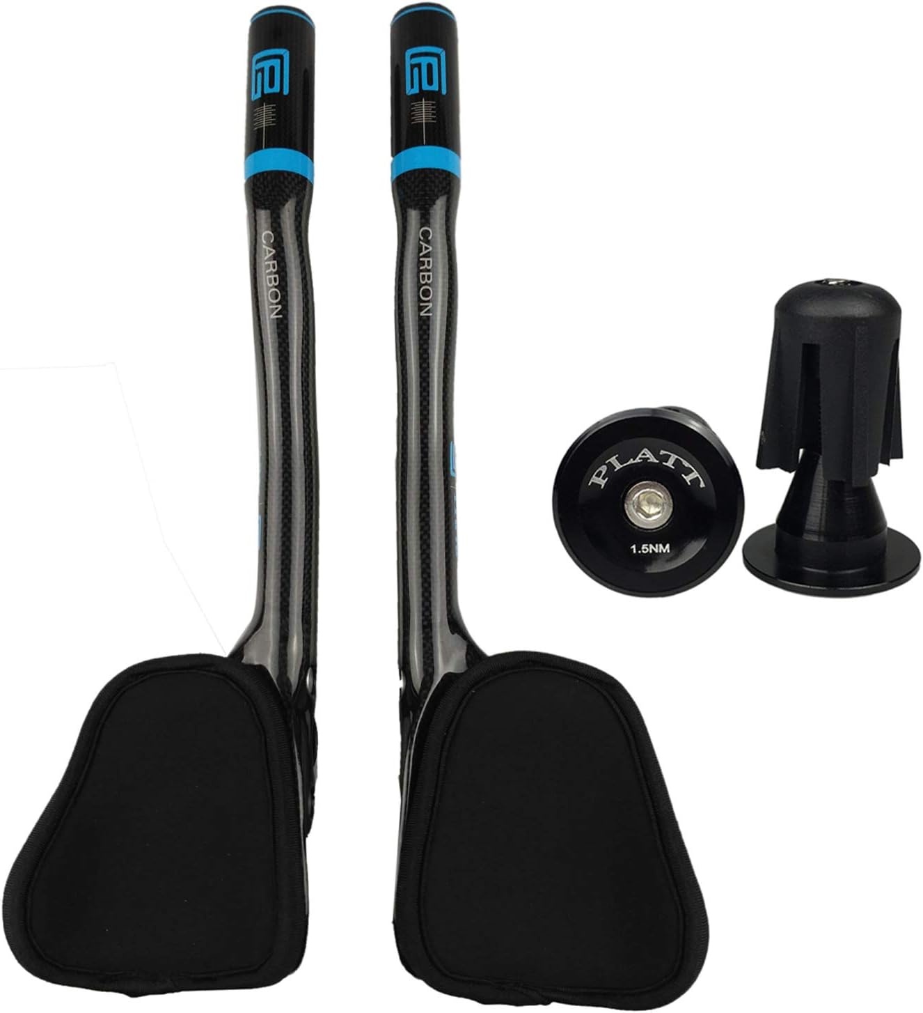 PLATT Carbon Aerobar Fiets Stuur - Aero/Tri Stuur (Wit)