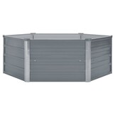 Verhoogde Plantenbak 129x129x46cm Gegalvaniseerd Staal - 33% Korting
