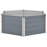 Verhoogde Plantenbak 129x129x46cm Gegalvaniseerd Staal - 33% Korting