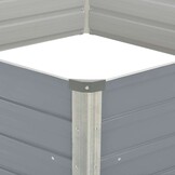 Verhoogde Plantenbak 129x129x46cm Gegalvaniseerd Staal - 33% Korting