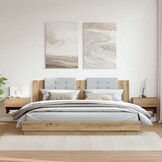 2x Nachtkastjes met Korting: Wandmontage, Eikenkleur, 34% Korting