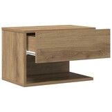 2x Nachtkastjes met Korting: Wandmontage, Eikenkleur, 34% Korting