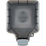 SCHWAIGER SOAD0100 Outdoor Socket, Surface-Mounted Outdoor Socket, Weatherproof Cover, IP66, Angle Plug, Click Closure, UV-Resistant, Weatherproof, Garden Socket