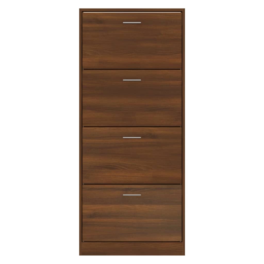 Shoenenkast Bewerkt Hout Bruine Eikenkleur - 54% Korting