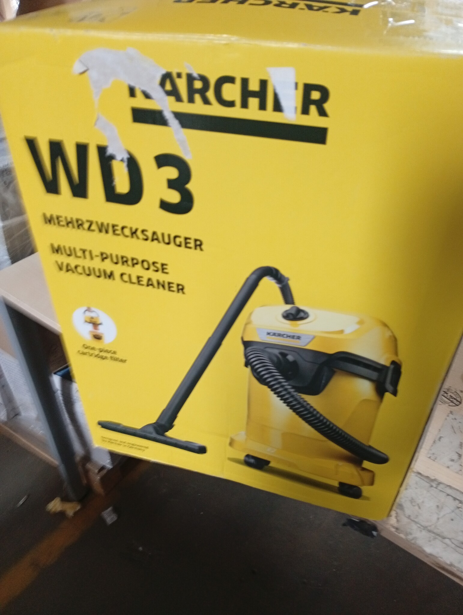 Karcher WD 3 V-19/4/20 Alleszuiger met 19 liter reservoir voor droog en nat vuil