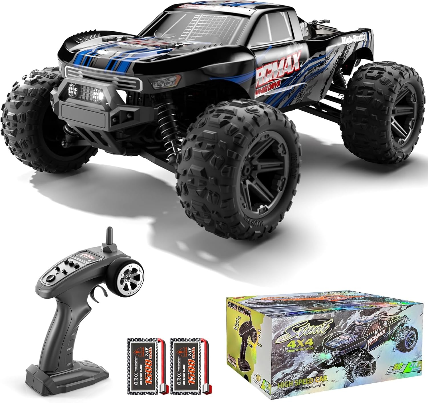 RC Monster Truck 1:14 All-terrain 38 km/u 4WD - 58% Korting
