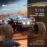 RC Monster Truck 1:14 All-terrain 38 km/u 4WD - 58% Korting