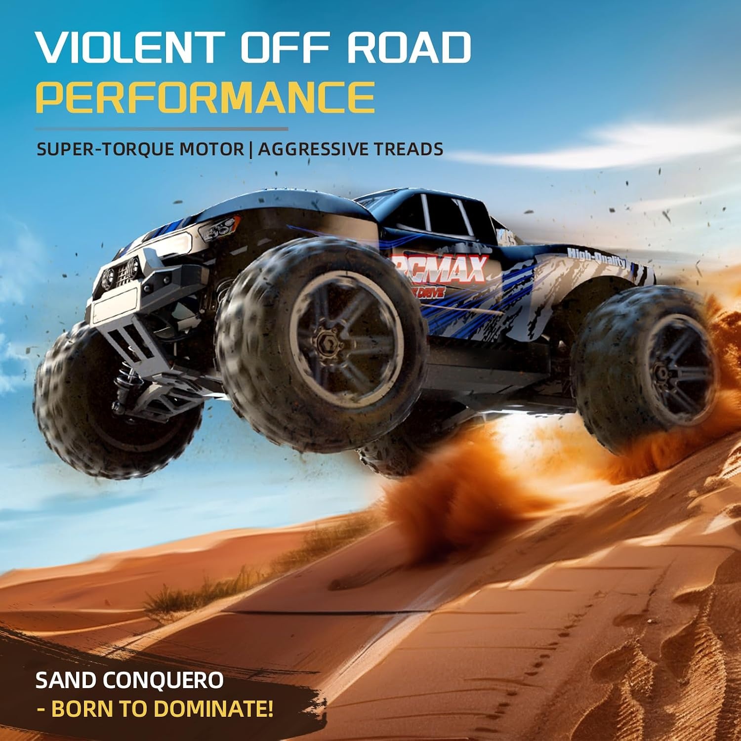 RC Monster Truck 1:14 All-terrain 38 km/u 4WD - 58% Korting